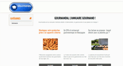 Desktop Screenshot of gourmandia.fr