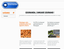 Tablet Screenshot of gourmandia.fr